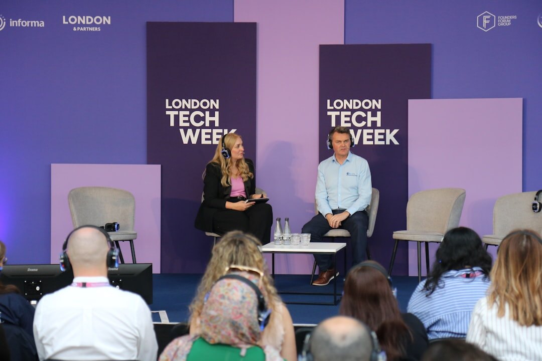 Panel discussion on conference stage